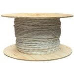 12mm White Green Blue Pre Stretched Double Braid Polyester Anchor Rope 500 Metre Reel