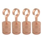 4 x 36mm Copper Bronze Decking Rope Hook Fittings