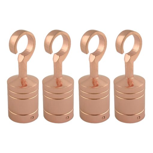 4 x 40mm copper bronze decking rope hook fittings 4