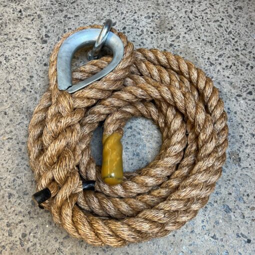 5 x 40mm natural manila gym climbing ropes x 8.3 metres bundle clearance outdoor (cs) 5