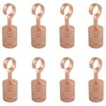 8 x 28mm Copper Bronze Decking Rope Hook Fittings