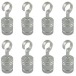 8 x 36mm Polished Chrome Decking Rope Hook Fittings