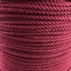 natural cotton rope burgundy 1