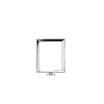Polished Chrome Portrait Sign Holder For Stanchions