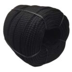 14mm Black Nylon Bondage Rope 220 Metre Coil