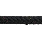 12mm Black With Multi Coloured Fleck Double Braid Polyester Rope (By The Metre)