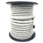 10mm Optic White Natural Cotton Bondage Rope On A Reel