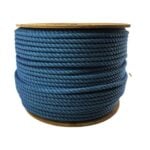 14mm Sky Blue Natural Cotton Bondage Rope On A Reel