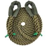 16mm Synthetic Olive 3 Strand Tow Rope x 8 Metres
