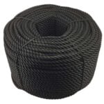 6mm Synthetic Black Rope (220 Metre Coil)