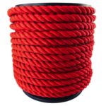 6mm Synthetic Red Rope 100 Metres On A Reel