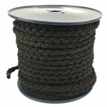 10mm Black 8 Strand Nylon Anchor Rope On A Reel