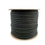 6mm Black Acrylic Cotton Cord – 50 Metre Reel