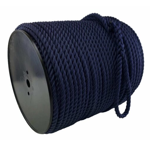 navy blue 3 strand nylon anchor rope 1