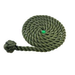 synthetic olive rope with man rope knot one end