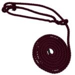 6mm Burgundy Natural Cotton Plain Rope Halter x 6 Foot