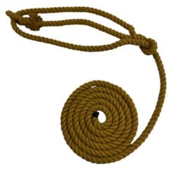gold natural cotton rope halters 1