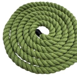 green natural cotton rope halters 2