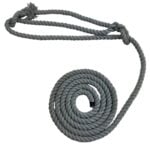 6mm Grey Natural Cotton Plain Rope Halter x 6 Foot
