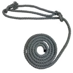 grey natural cotton rope halters 1