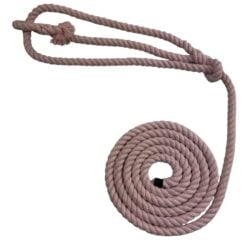 light pink natural cotton rope halters 1