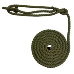 olive natural cotton rope halters 1