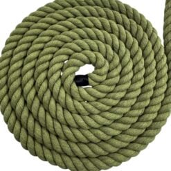 olive natural cotton rope halters 3