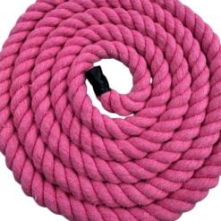 pink natural cotton rope halters 2