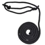 6mm Slate Grey Natural Cotton Plain Rope Halter x 6 Foot