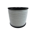 White Electric Fence Polywire Tape – 20mm x 200m Spool