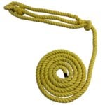 6mm Yellow Natural Cotton Plain Rope Halter x 6 Foot