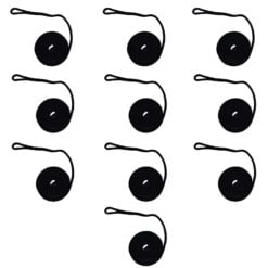 10 pack black double braid polyester fender lines 1