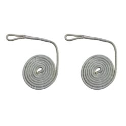2 pack white double braid polyester fender lines 1