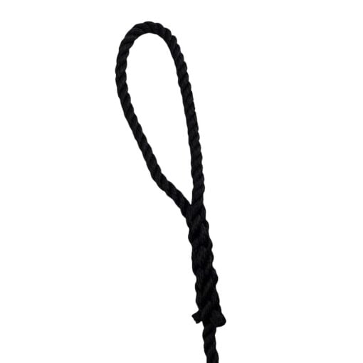 2 x 16mm black softline mooring ropes x 6 metres 30
