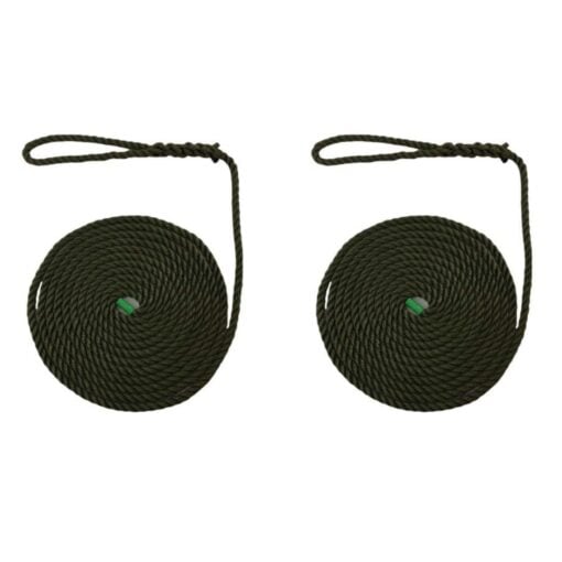 2 x olive mooring rope