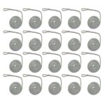 20 x 8mm White Double Braid Polyester Fender Line x 2 Metres with 70mm Soft Eye