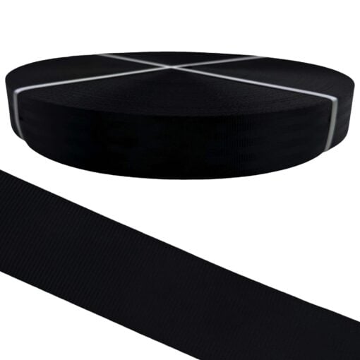 47mm black seat belt webbing 7