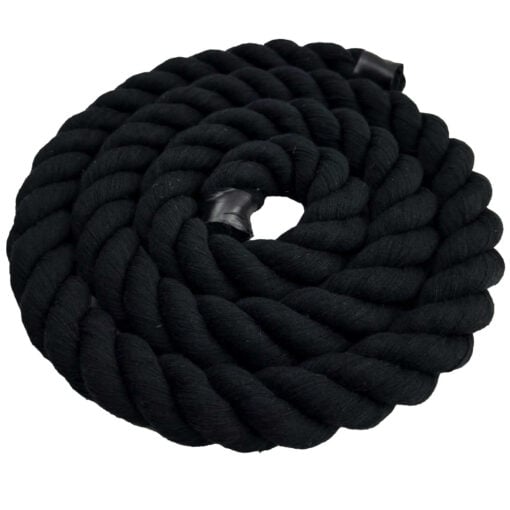 black acrylic cotton 3 strand rope 2
