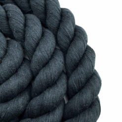 black acrylic cotton 3 strand rope 3