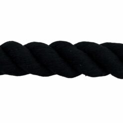 black acrylic cotton 3 strand rope 4