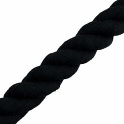 black acrylic cotton 3 strand rope 5