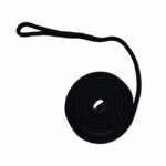 8mm Black Double Braid Polyester Fender Line x 2 Metres with 70mm Soft Eye
