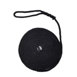 black polyester mooring rope 3