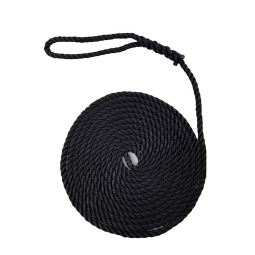 black polyester mooring rope 3