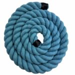24mm Blue Acrylic Cotton 3 Strand Rope - By The Metre