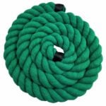 24mm Emerald Green Acrylic Cotton 3 Strand Rope - By The Metre
