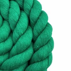 emerald green acrylic cotton 3 strand rope 3