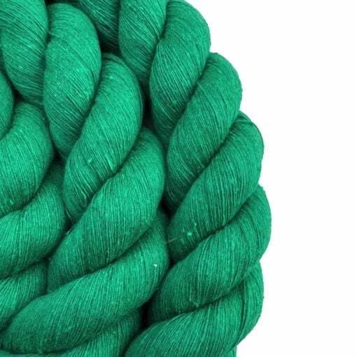 emerald green acrylic cotton 3 strand rope 3