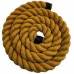 28mm Gold Acrylic Cotton 3 Strand Rope - By The Metre