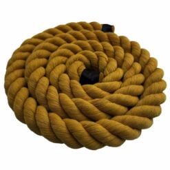 gold acrylic cotton 3 strand rope 2